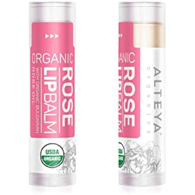 Alteya ORGANIC LIP BALM ROSE 5G - USDA CERTIFIED PURE NATURAL REPLENISHING CARE BASED ON BULGARIAN ESSENTIAL OIL AND A BOUQUET OF HYDRATING NOURISHING BOTANICAL BUTTERS - Image 2